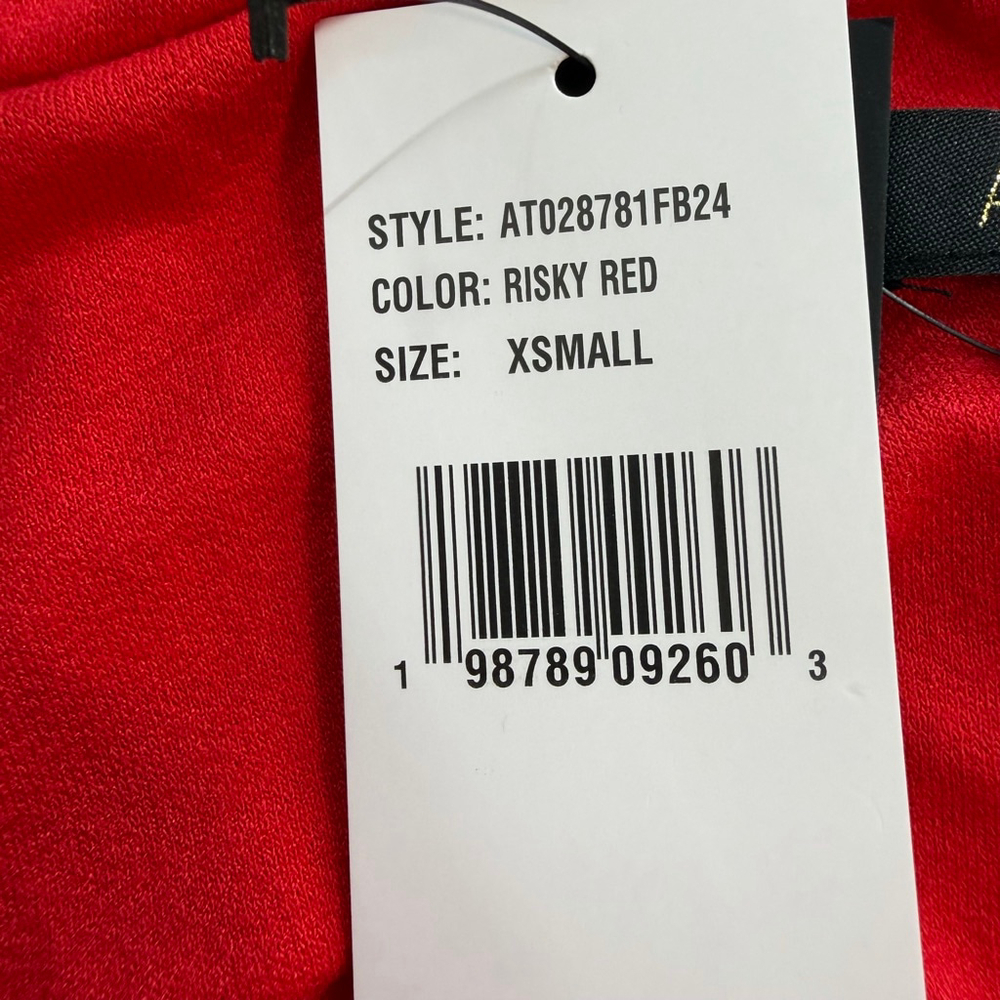 AFRM Red Off Shoulder Top Ruched Long Sleeve Stretch Bodycon XS Night Out - Picture 12 of 12